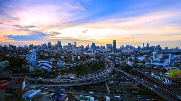 4K时间推移的泰国曼谷城市景观