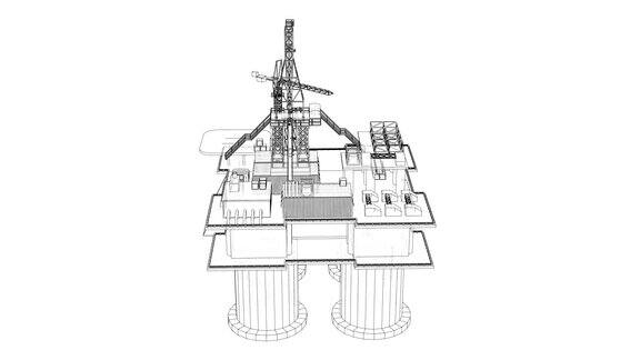 海上石油钻井平台概念