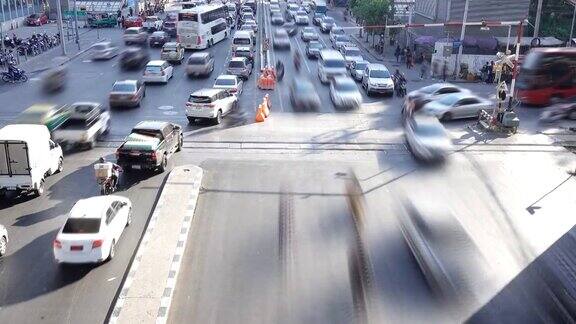泰国曼谷交通拥堵