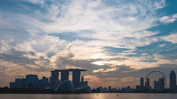 白天的新加坡城市景观