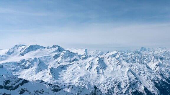 4k时间流逝希尔索恩山和瑞士少女峰