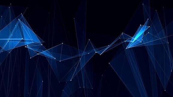 抽象蓝色多边形网