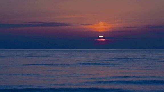 爱琴海日落延时拍摄
