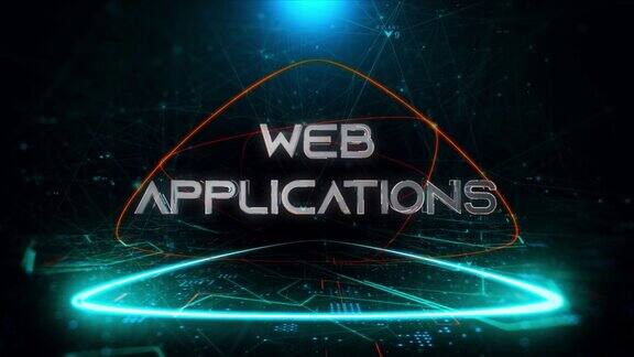 在数字媒体中编写Web应用程序:Web应用程序股票mp4视频背景Web应用程序