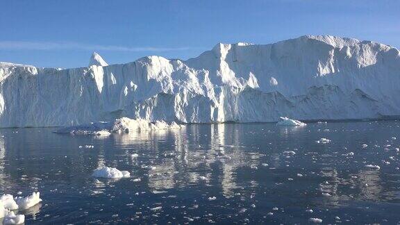 自然和海洋北极和南极的景观气温上升冰山和冰川融化全球环境问题