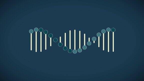 遗传DNA和RNA结构绿屏股票视频