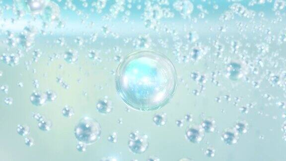 含有天然化合物的液体泡沫创造了美容精华