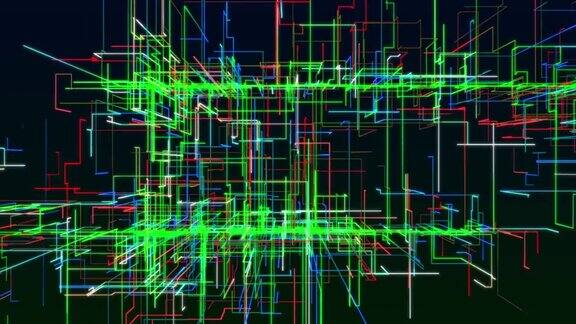 矩阵效果背景绿色数字移动绿色数字快速移动Loopable程序代码