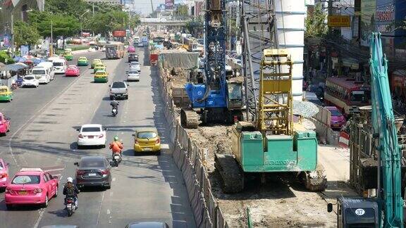 道路施工现场