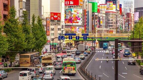 4K延时:新宿车站拥挤的行人