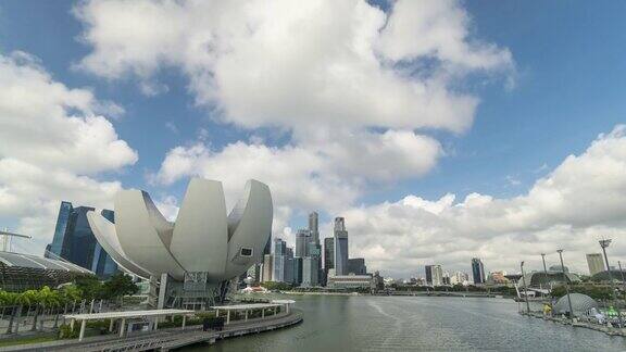 阴天的新加坡城市