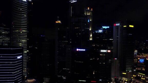 黄昏时分新加坡的景观