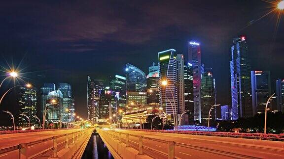 新加坡夜间交通