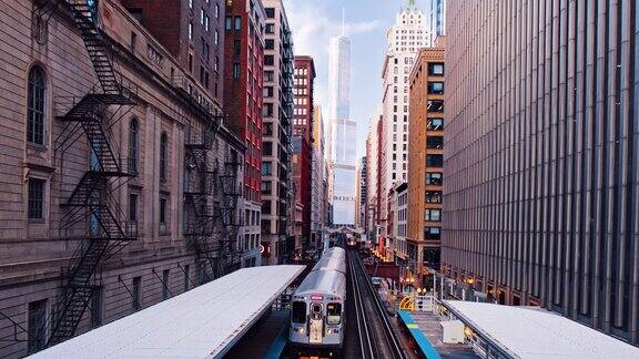 芝加哥的高架铁路运输