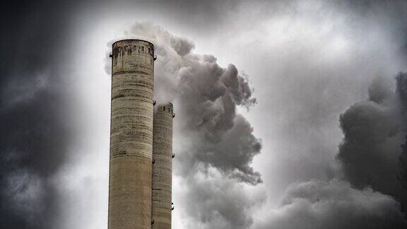 工业烟囱-污染