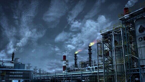 石油或热电站-大规模工业设施