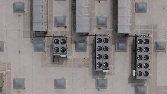 屋顶大型工业HVAC空调系统