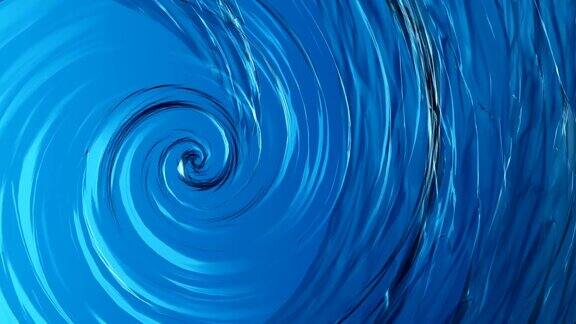 动画美丽的清水漩涡漩涡或旋转的背景