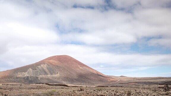 富埃特文图拉的巴尤约火山的时间变化