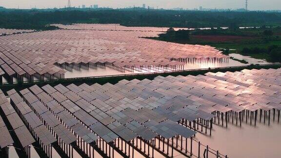 光伏板、太阳能发电厂