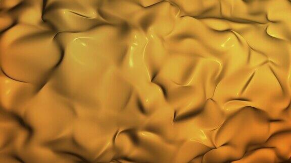 黄色质感的液体波