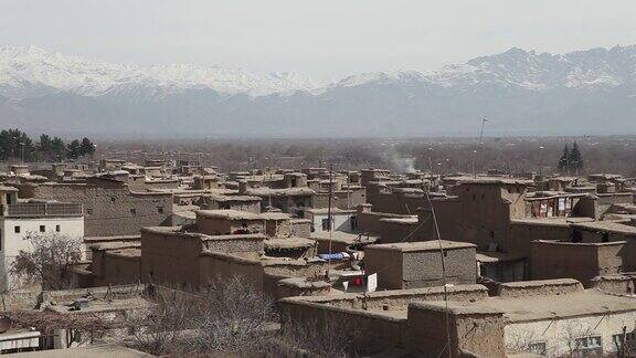 阿富汗喀布尔的屋顶