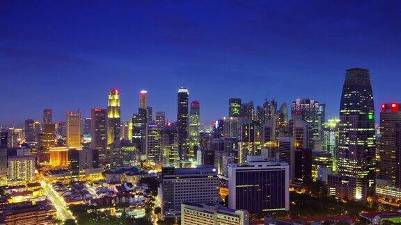 新加坡城市景观时间推移