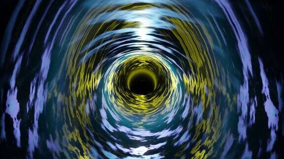 管运动霓虹灯管通过隧道运动抽象的背景