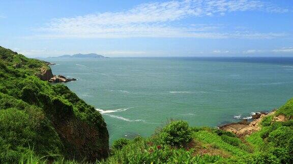 舟山群岛的嵊山岛时间流逝