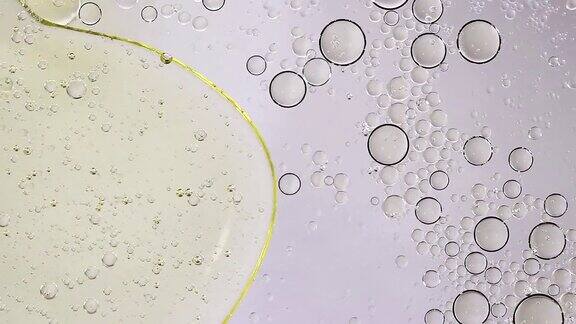 泡沫油白色的水背景抽象