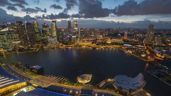 新加坡城市的市中心