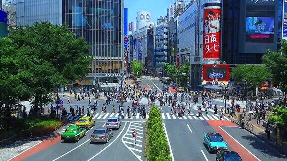 日本东京涩谷十字路口