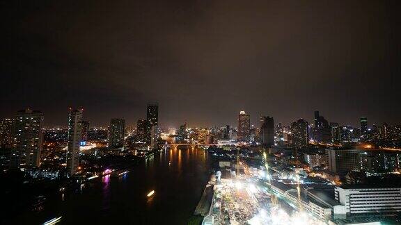 4K时间流逝美丽的曼谷城市