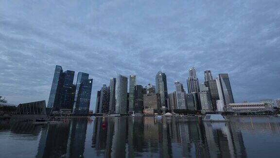 新加坡金融区从早到晚