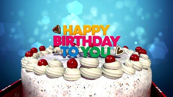 在蛋糕上印上“祝你生日快乐”