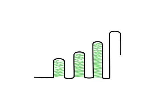 增长图表利润增加4k视频插图