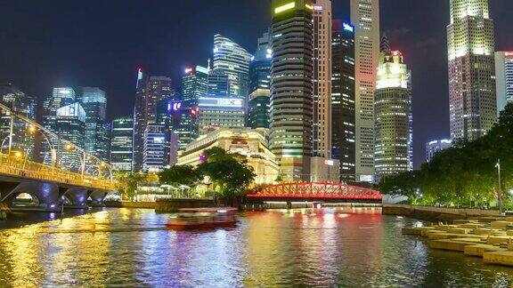 新加坡和滨海湾全景