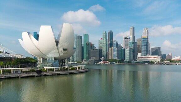 4K时光流逝:从滨海湾眺望新加坡夜景