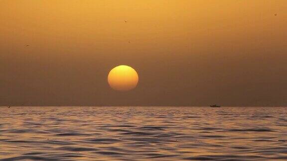 海上的日落