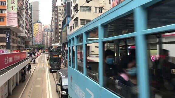 香港电车-湾仔旧城街道生活