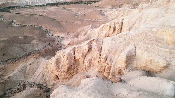 以色列内盖夫沙漠基布兹SdeBoker附近的沙漠地带