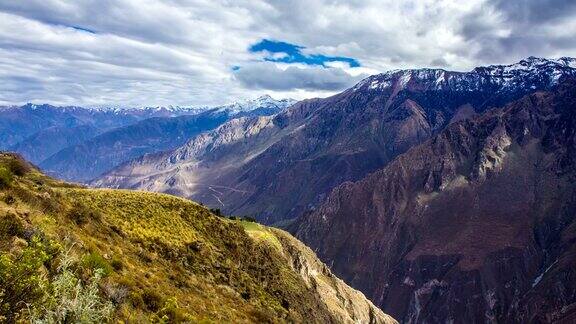 安第斯山科尔卡峡谷秘鲁南美洲时光流逝