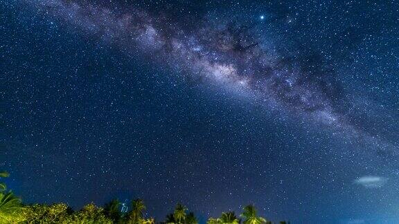 马尔代夫上空的银河