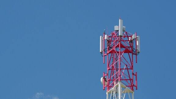 电信塔5g数字无线天线连接系统电信塔包括无线电、微波、电视或互联网天线系统