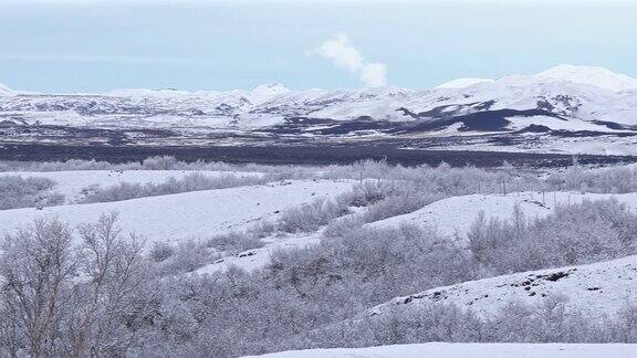 冰岛冬季景观
