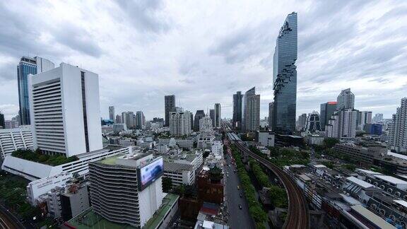 4K时光流逝泰国曼谷的现代商业区