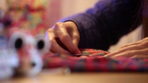缝纫-色彩丰富的织物