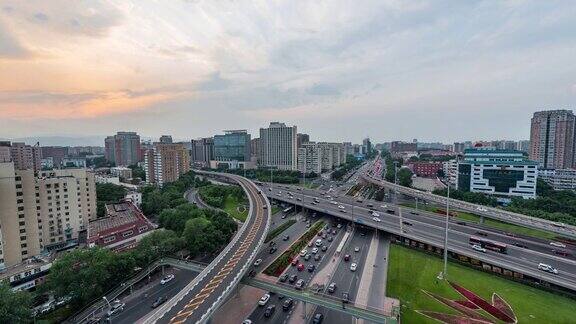 北京繁忙立交桥鸟瞰图(WSHA放大)