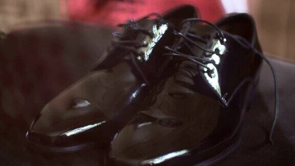 新郎黑色优雅鞋