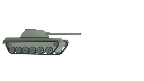 坦克陆军坦克的动画卡通